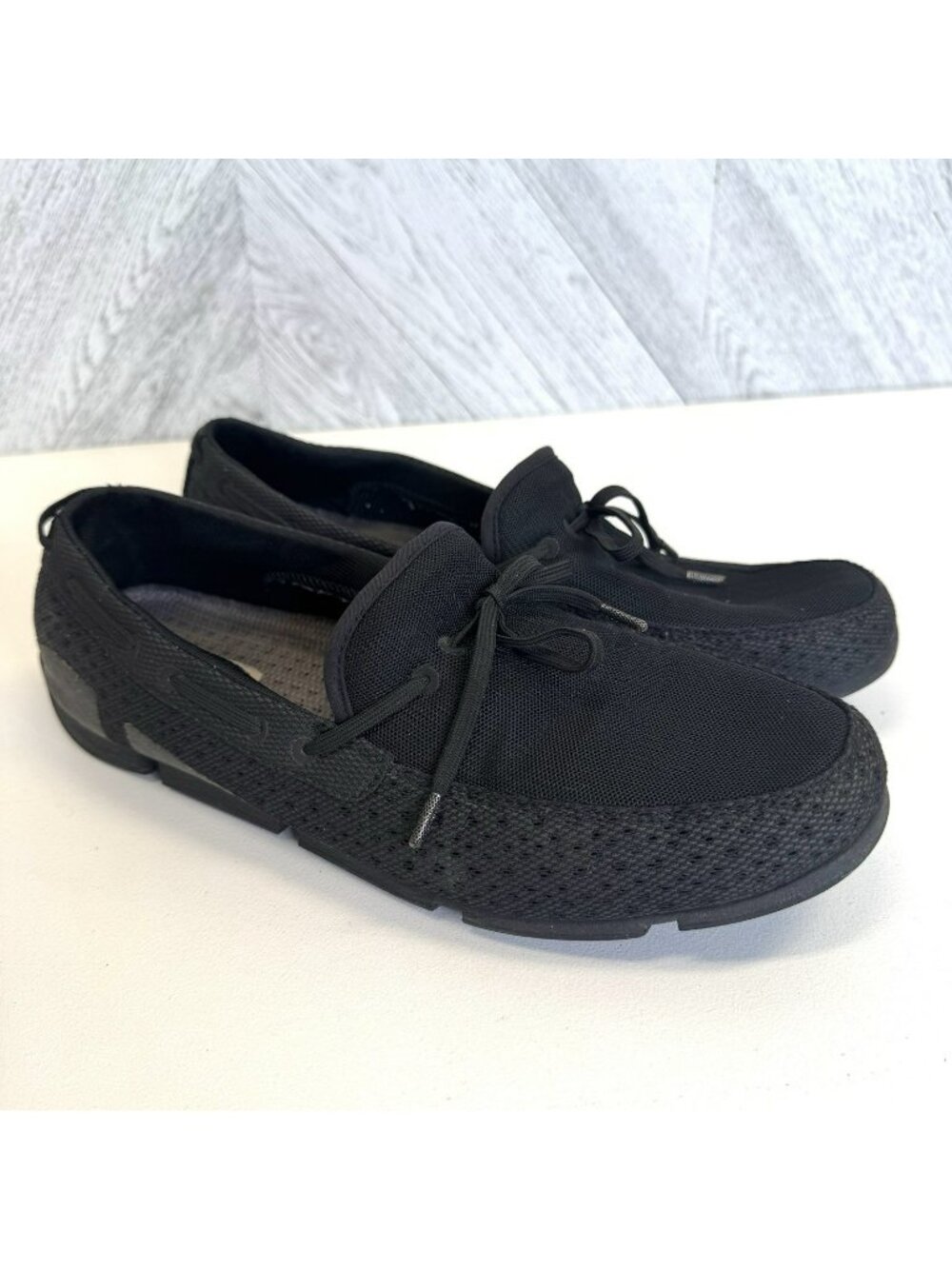 SWIMS Breeze Mens Knit Loafers Slip On Shoes Black Size 11 lightweight